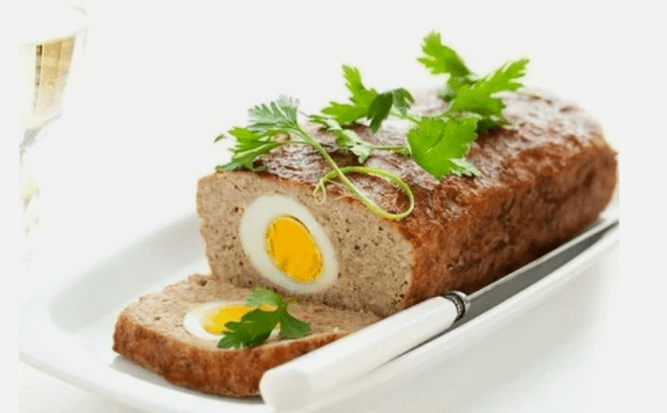 Месна ролка с яйце на диетата на Ducan